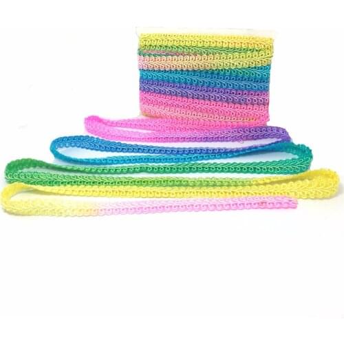 ZERZEEMOOY 1CMX10YARD Rainbow lace LS161218