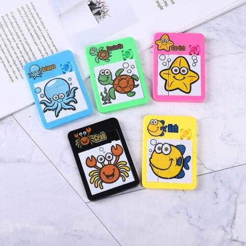 1-16 Animal Cartoon Puzzle Game Toys Early Educational Toy Developing for Children Jigsaw Digital Number J0574