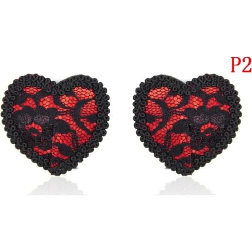 1 Pair Sexy Women Lingerie Sequin Tassel Heart Shaped Breast Bra Nipple Cover