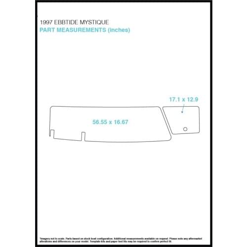1997 Ebbtide Mystique Swim Step Pad Boat EVA Teak Decking 1/4" 6mm