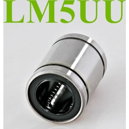 4pcs LM5UU 5mm x 10mm x 15mm 5mm linear ball bearing bush bushing for 5mm rod round shaft for power tool parts
