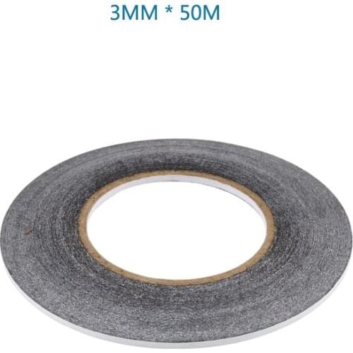 5pcs/lot 3MM * 50M Double Sided Adhesive Tapes For Cellphone Touch Screen