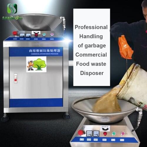 500-600kg/h High efficiency Commercial Food Waste Disposers restaurant 3000w Garbage Grinder kitchen Food Waste Processor