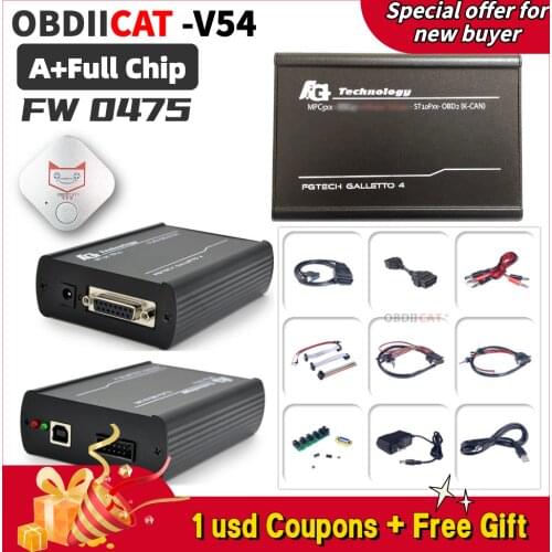 A+Fgtech Galletto 4 Master V54 FG-tech V54 VD300 0386/0475 Support BDM Full Function Unlimiteobd2 Auto ECU Chip Tuning