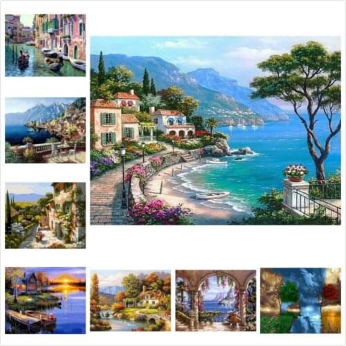 Diamond Embroidery Diamond Painting Cross Stitch Full Square/Round Landscape Picture of Rhinestone DIY Diamond Mosaic