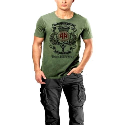 US Army 82nd Airborne Division T-Shirt All American Death From Above Military