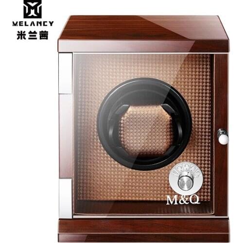 Automatic Watch Winder Box PU Leather Watch Winding Box Collection Display Double Head Silent Motor Box