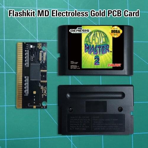 Blaster Master 2 - Flashkit MD Electroless Gold PCB Card 16 bit MD Games Cartridge For MegaDrive Genesis console