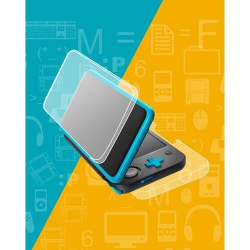 For New Nintendo 2DS XL/LL 2DSLL/XL Anti-Scratch Hard Front Back Shell Cover Case Clear Transparent Crystal Protector Skin