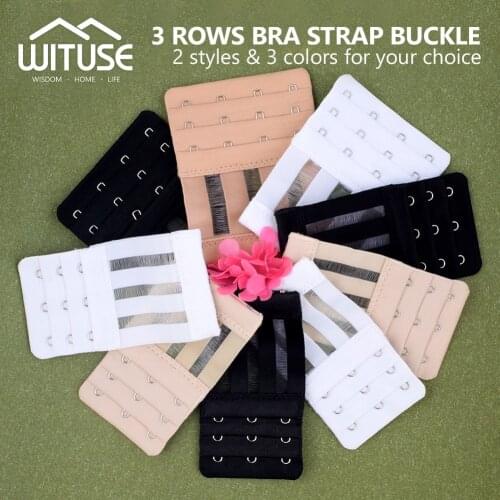 Women Lady Girls Bra Elastic Extender Back Extension for Wome 3 Rows 3 4 Hooks Stretch Extension Strap Adjustable Belt Buckle