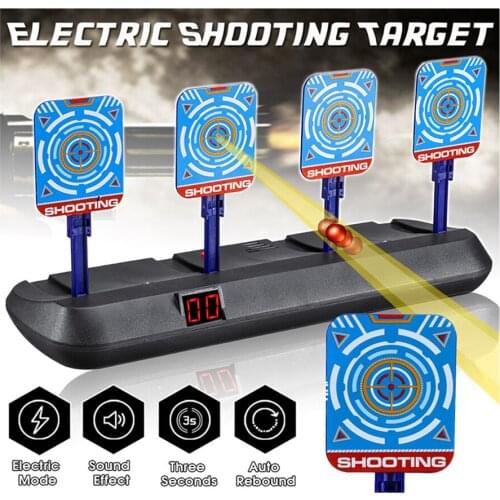 Precision Scoring Auto Reset Electric Target for Nerf Guns Outdoor Sports Fun Toys Kids EVA Bullet Toy Gun Accessories Kids gift