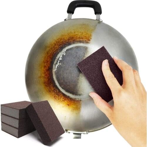 Emery Sponge, Magic Carborundum Sponge Washing Kitchen Cleaner Tool, Just Add Water, Nano Sponge Descaling Rust Cleaning Pads