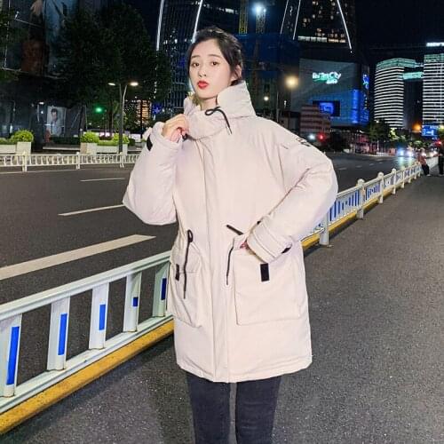 ISENMAL New Winter Jacket Women Parkas Hooded Thick Down Cotton Padded Parka Female Jacket Short Coat Slim Warm Outwear