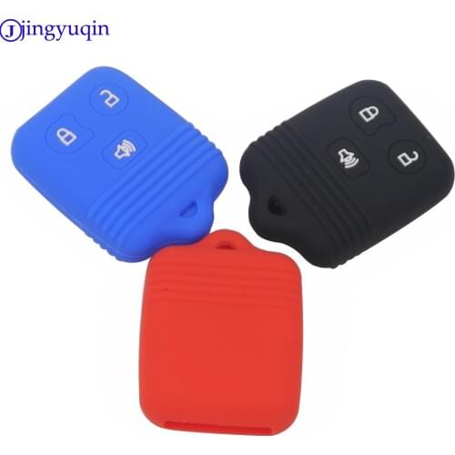 Jingyuqin 2+1 Panic 3 Buttons Car Key Cover Case for Ford E-Series/EconolineClub Smart Key Car-styling