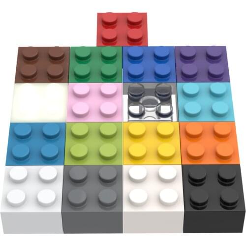 30PCS Brick 2*2 Building Blocks Compatible Major Brand Kids Toys 3003 Early Learning MOC Education Gifts