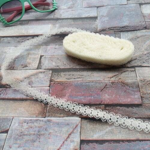 Wholesale 10 yards beautiful 15mm width Beige lace ribbon lace embroidery DIY Decoration For Sewing Accessories