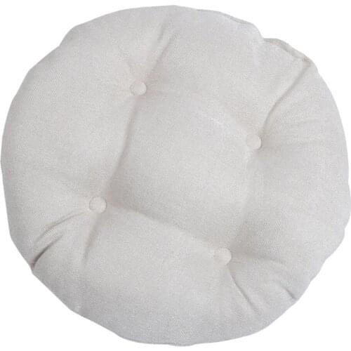 Small Round Floor Pillow Cushion Polyester Pouf Seat Cushion Pad for Window