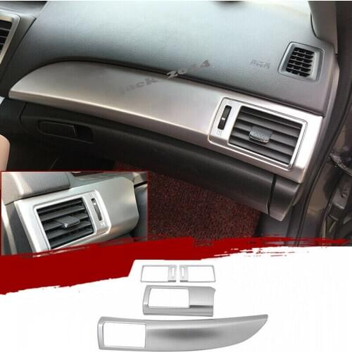 ABS Chrome Instrument Air Outlet Vent Panel Trim For Honda Accord 9th 2014-2016