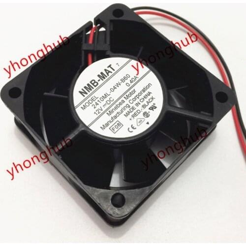 NMB-MAT 2410ML-04W-B60 F08 DC 12V 0.40A 60x60x25mm Server Cooling Fan