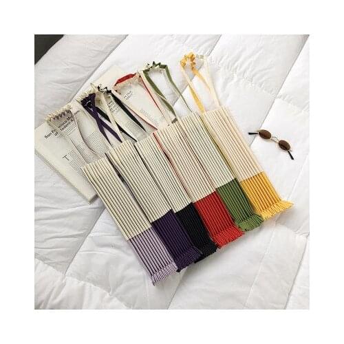 Solid Color Simple Bucket Packet Ladies Large Capacity Shoulder Bags Adjustable Pleated Crossbody Shopping Bag Casual Totes