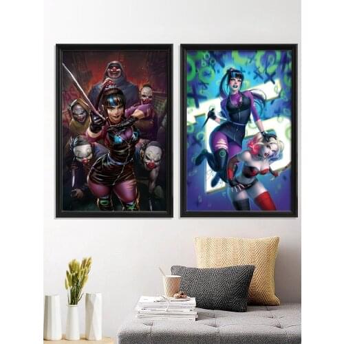 Punchline Cartoon Kawaii Anime Sexy Nude Girl DC Poster Decoration Decor Wall Art Silk Canvas Home Room Prints