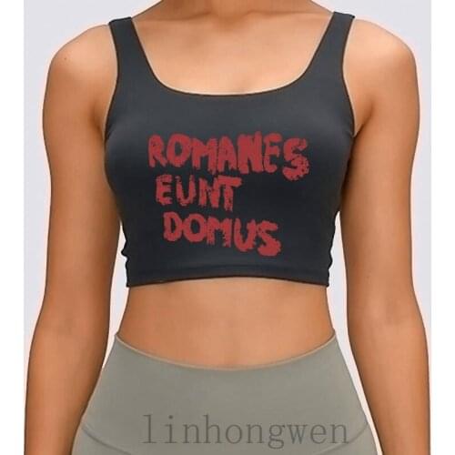 Romanes Eunt Domus Romans Go Home Women Tank Top S-XL Crazy Cotton Crop Top