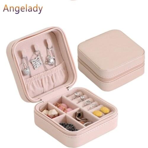 Jewelry Box Portable Storage Organizer Zipper Portable Women Display Travel Case JUL3