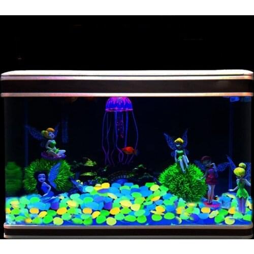 Glow In The Dark Sand Garden Stone Fish Tank Fish Tank Decoration Artificial Stone Aquarium Pebbles Craft Ornament Garden