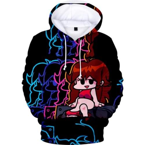 2021 Video Game Friday Night Funkin 3D Hoodie Sweatshirt Long Sleeve Women Men Tracksuit Harajuku Streetwear Oversized Clothes