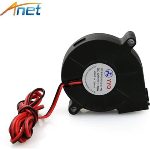 5pcs/lot 3D Printer Parts 5015 DC Blower Small Fan Cooling Fan 3D Printer Accessories Turbine Industrial Fan DC24V 12V