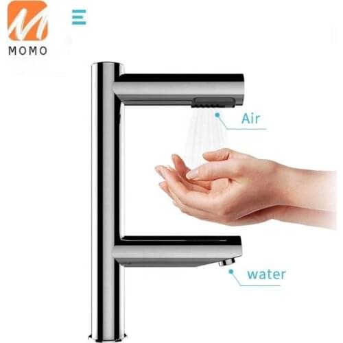 High Quality AK7130 Touchless Stainless Steel Hand Dryer and Hot & Cold Mixer Automatic Water Tap
