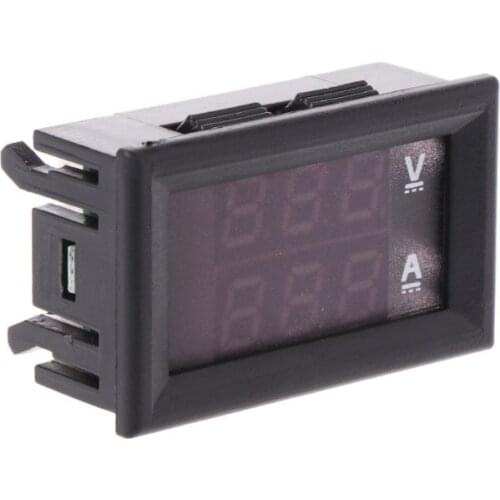 Dual LED Digital Voltmeter Ammeter Amp Volt Meter + Current Shunt DC 100V 50A Voltage Meter Amp Volt Ammeter Detector #30361