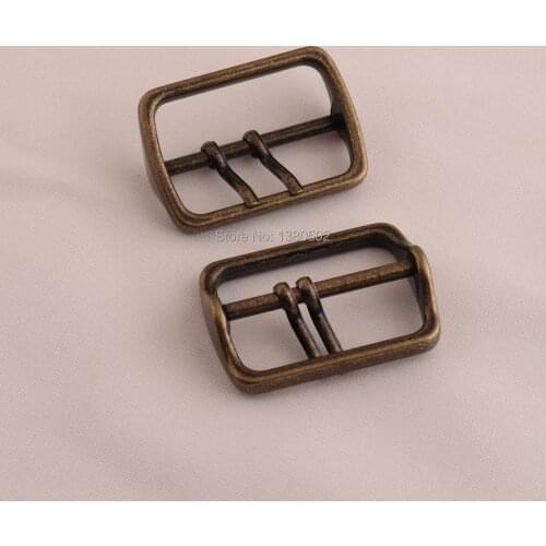 2PCS/lot Alloy Bronze color Slider Tri Glide Adjust Buckles Backpack Straps Webbing Belt pin buckle