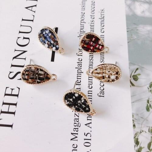 Alloy Water drop shape Pendant Charms DIY Material Jewelry Earring Accessories