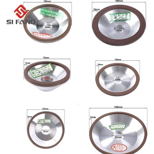 Diamond Grinding Wheel bowl Cutting Discs for Tungsten Steel Milling Cutter Tool 75% Conce 75mm/100mm/125mm/150mm