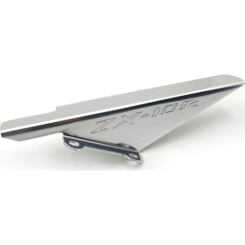 Aluminum Chain Guard For Kawasaki Ninja ZX10R ZX10 2004 2005 Silver Aftermarket Free Shipping Motorcycle Parts