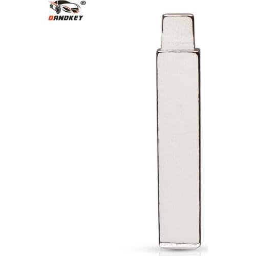 Dandkey 10pcs 99# For Citroen For Peugeot 508 2008 3008 Car Key Replacement Blank Flip Remote Key Blade With Groove HU83 Blade