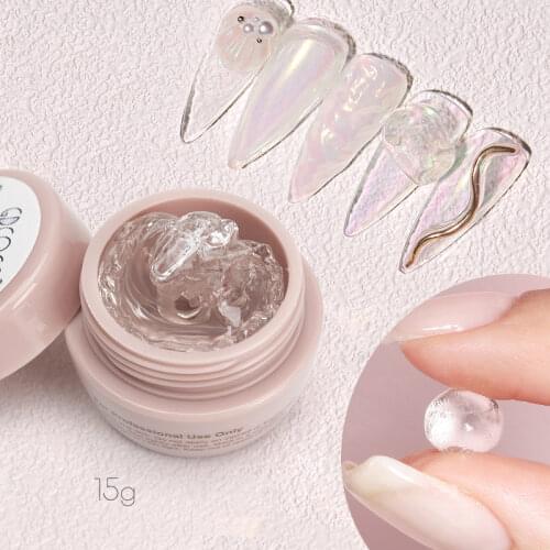VENALISA Stereo Carve Gel PVC Soft Solid Gel Knead Into Various Shapes Nail Gel Polish For Nail Art Transparent UV Gel Soak Off