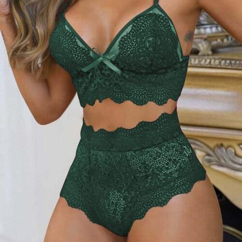 Bowknot Underwear Sexy Women Lingerie Set Wire Free Bra Sensual Lingerie Woman Erotic Lingerie Sexy Bra Brief Sets Underwear Set