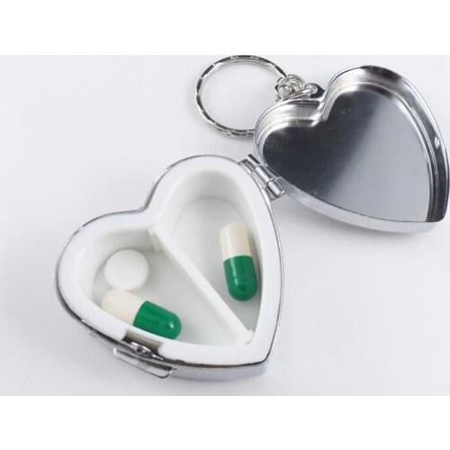 Pill Medicine Candy Box Case Storage Vitamin Container Metal Pocket Portable Organizer Health99