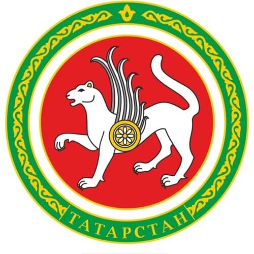 Creativ Coat of Arms of Tatarstan Funny Colorful Acing Helmetr Car Stickers Auto Automobile Decals Sticker