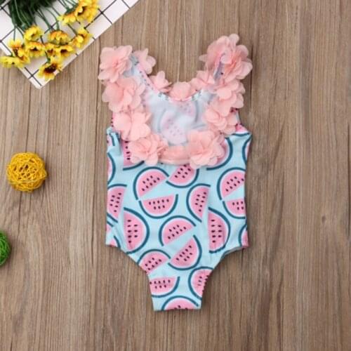 Watermelon Swimsuit One-piece Bodysuit Floral Swimwear 2020 New Toddler Infant Summer Cute Bikini купальный костюм