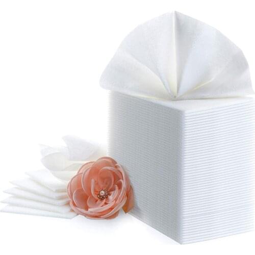 Linen Feel Guest Towels Disposable Cloth Like Paper Hand Napkins Soft Absorbent Paper Hand Towels for Kitchen Bathroom