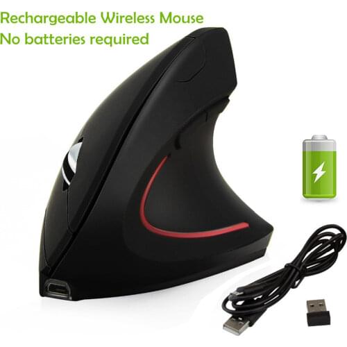 Wireless Right Hand 800/1200/1600 DPI USB Optical Mause 6 Button Ergonomic Wrist Healthy Vertical Mice with Mouse Pad For Laptop