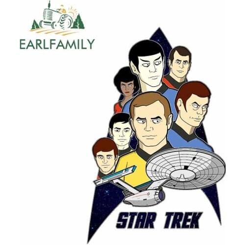 EARLFAMILY 13cm x 8.3cm for Star Trek Car Stickers and Decals DIY Fashion Scratch-proof Waterproof Funny Window Decoration