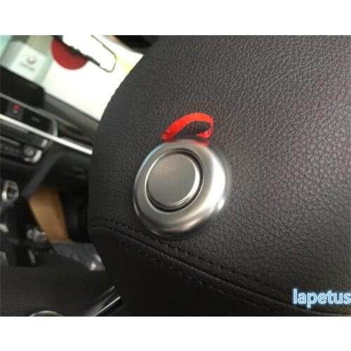 Lapetus Seat Head Pillow Head Rest Adjustment Button Cover Trim Matte Fit For BMW 3 Series F30 316i 320i 328i 2013 - 2017 ABS