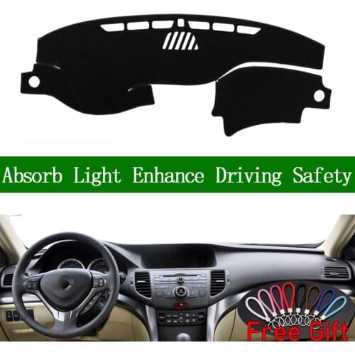 For Honda spirior 2009 2010 2011-2013 Dashboard Cover Sun Shade Non-slip Dash Mat Pad Carpet Car Stickers Interior Accessories