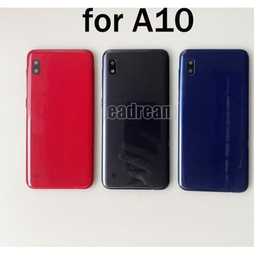 Original Battery Back Cover Rear Door for Samsung Galaxy A10 Back Housing Glass Cover With Camera Lens