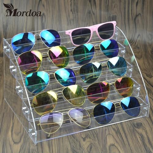 Clear Acrylic Makeup Organizer Storage Box 5 Layers Nail Polish Display Rack Lipstick Glasses display rack Jewelry Stand Holder