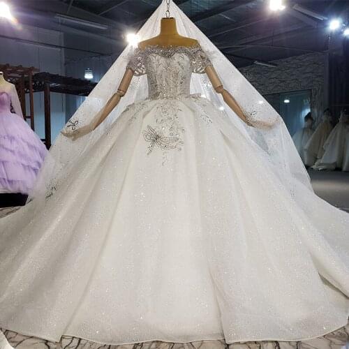 Luxury Beautiful Bridal Dress New Lace Dragonfly Applique Print Pattern Sequined Tube Top Frill Wedding Dresses